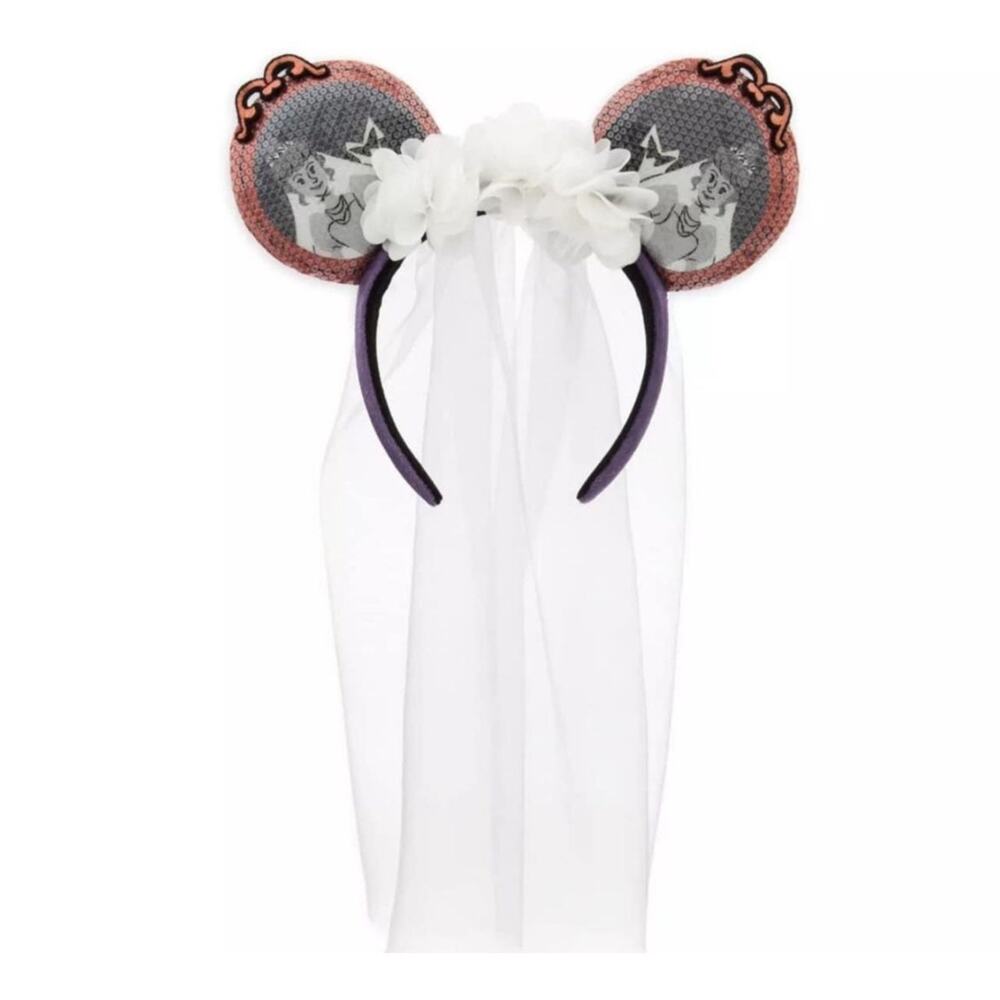 Disney Haunted Mansion The Bride Veil Headband Minnie Ears